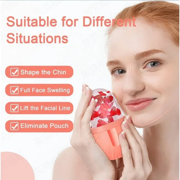 Silicone Ice Cube Trays Beauty Lifting Ice Ball Face Massager Contouring Eye Roller Facial Treatment Reduce Acne Skin Care Tool