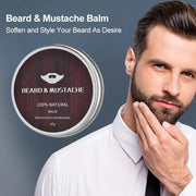 5pcs/set Men Beard Kit Styling Tool Beard Bib Aprons Balm Beard Oil Comb Moisturizing Wax Styling Scissors Beard Care Set